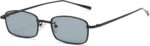 Vintage Small Rectangle Sunglasses Women Men Retro Trendy Square Metal Frame Sun Glasses