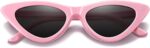 Vintage Cat Eye Sunglasses for Women Classic Retro Narrow Cateye Shades UV400 Protection Sun Glasses Sunnies