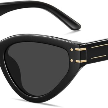Cat Eye Sunglasses for Women Trendy Classic UV400 Protection Triangle Frame Cateye Sun Glasses