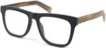 Glasses Large Woodgrain Eyeglasses Frame Faux Wooden Unisex Glasses Frame