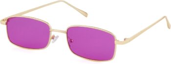 Small Narrow Rectangle Sunglasses Women men Retro Y2k 80s 90s UV400 Sunnies