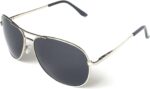 Premium Military Style Classic Aviator Sunglasses, Polarized, 100% UV protection for Men Women
