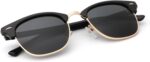 Polarized Sunglasses for Men and Women Semi-Rimless Frame Driving Sun glasses UV Blocking