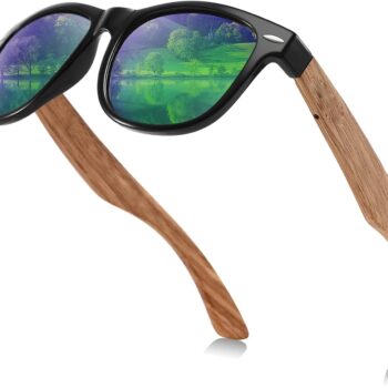 Wooden Sunglasses for Men and Women:  Protection Ultralight Polarized Sun Glasses - Perfert for Travel Beach