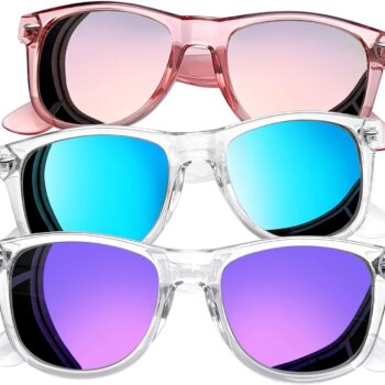 3 Pack Square Sunglasses Polarized UV Protection Trendy Sun Glassses Fashion Shades for Women Men