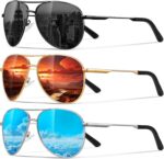 Polarized Aviator Sunglasses for Men Women, Driving men Sun Glasses with UV Protection for Fishing Golf